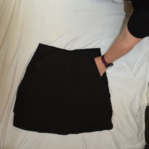 Betabrand Charcoal Gray Work Skort - Picture 4 of 8
